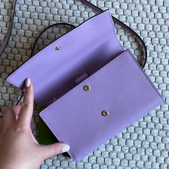 NWT Kate Spade Lilac Clutch Wallet - Picture 2 of 6